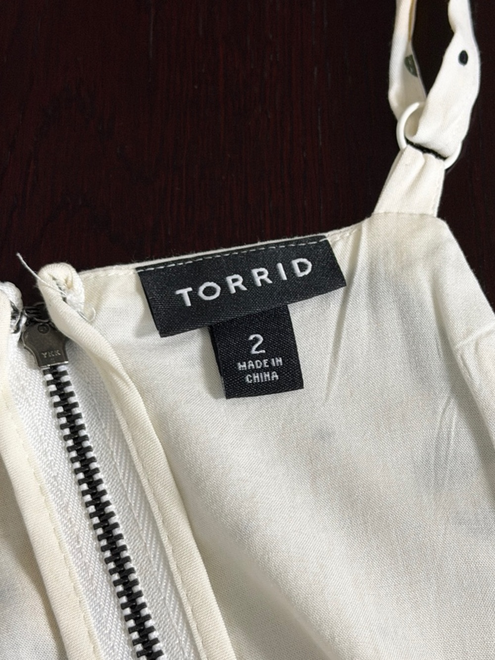 Torrid 2X White Lemon Print V Neck Peplum Cami Blouse Top - Picture 5 of 8